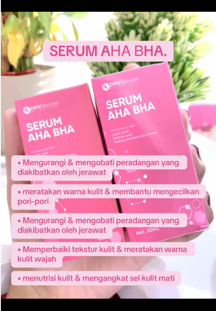 SERUM AHA BHA 😍 #rekomendasiskincare #serumahabha #drw #distributordrwskincare 