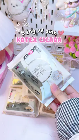 Ê nha thử liền dòng này của KOTEX đi mấy bè ơii, thoải mái, dịu nhẹ lắm😍😍#bvs #kotex #kotexcicada #xuhuong #viral 