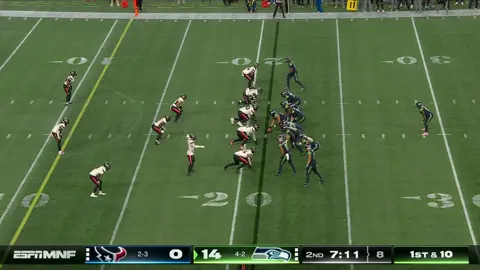 Cooper Kupp Picked Off Trying To Pass It To Jaxon Smith Njiba 😂 Houston Texans Vs Seattle Seahawks NFL Monday Night Football #fyp #seahawks #mnf #texans #cooperkupp 