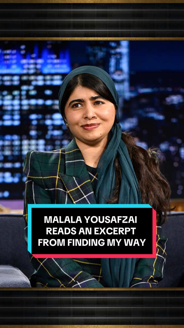 @Malala Yousafzai reads an excerpt from Finding My Way! #FallonTonight #TonightShow #MalalaYousafzai #JimmyFallon 