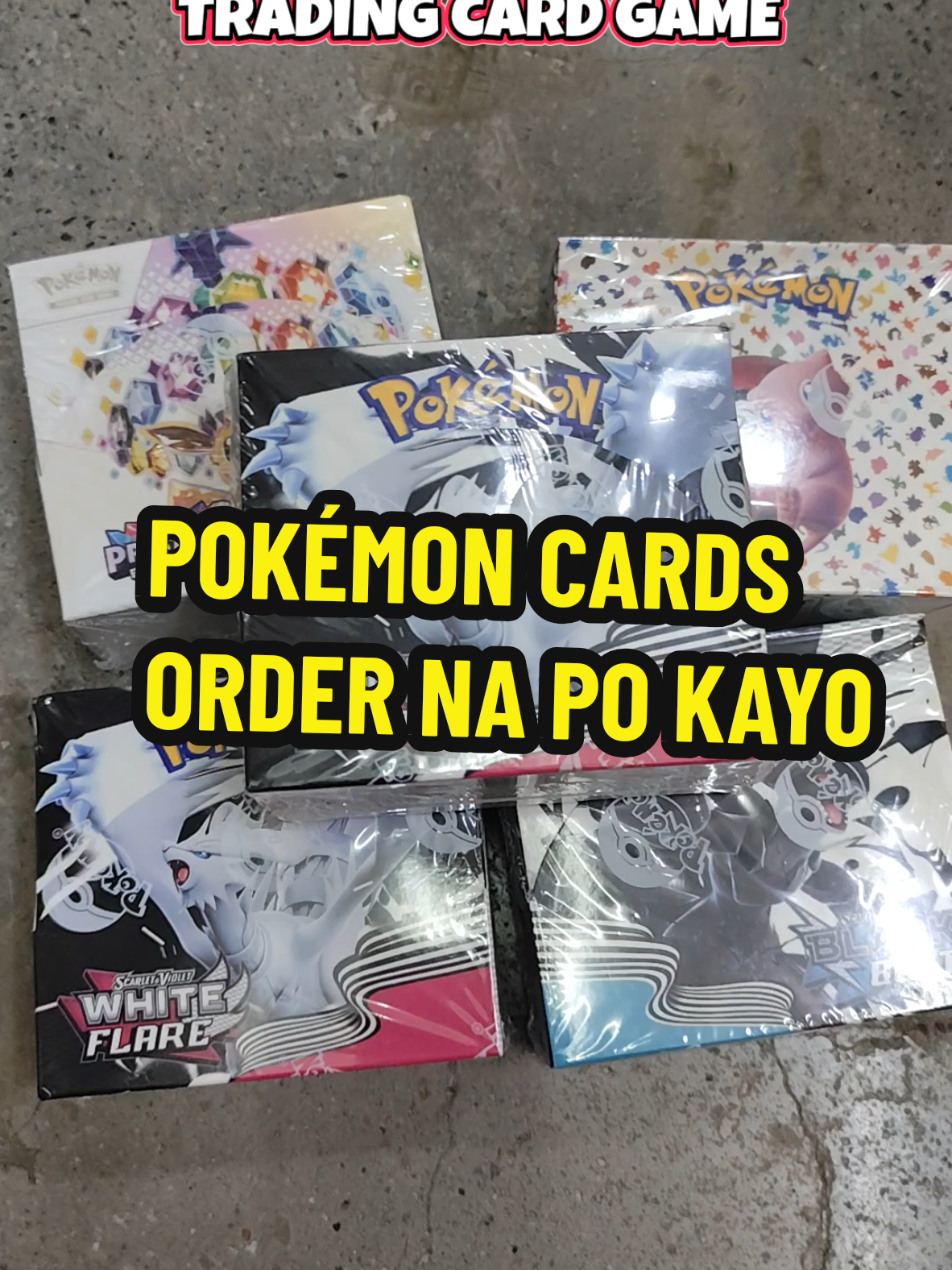 Trading card game mga bossing ko super affordable bilisan niyo na bilis maubos paunahan kayo diyan#pokemon #prismaticevolutions #prismatic #tradingcardgame #fyp 