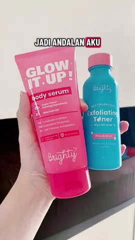 Ga lupa exfo kulit biar kerja skincare maksimal dan si body serum nya Instan tone up dalam sekali pakai 😍 kulit auto putih glowing, ringan dan cepat meresap, ga dempul abu2 😍 #brighty #glowitupbrighty #bodyserum #GlowUp #modalkontendoang