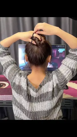 Búi tóc xinh đơn giản #tocdepmoingay #shopkeptocxinh 