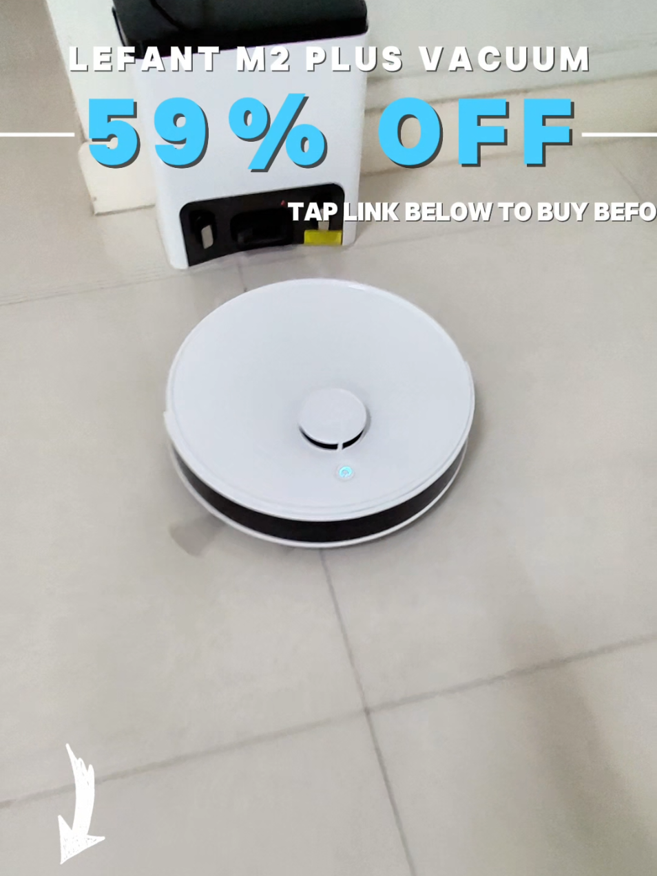 Lefant M2 Plus Robot Vacuum Cleaner flash sale #createtowin #tiktokshopsg #tiktokshopsgsale #lefant #robotvacuum 