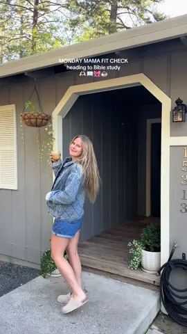 Cool mornings, warm afternoons >>> just the best ever ☀️ Shoes are @Project Cloud Shoes , jacket is @Three Bird Nest , and overalls are @Levi’s  All linked in my ShopMy 🎀 #momootd #momoutfit #momcontentcreator #coffee #stayathomemom 