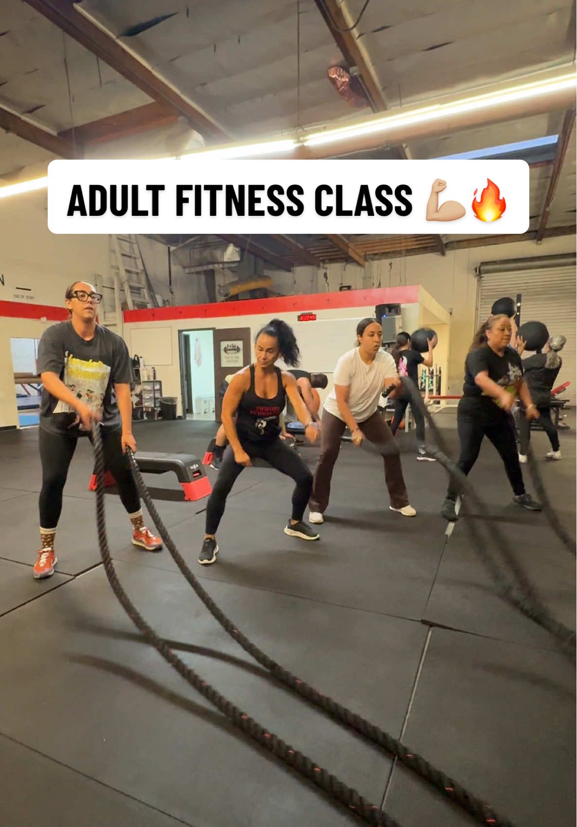 Adult fitness class 💪🏼🔥 #bellgardens #workoutmotivation #coach #classes #proud 