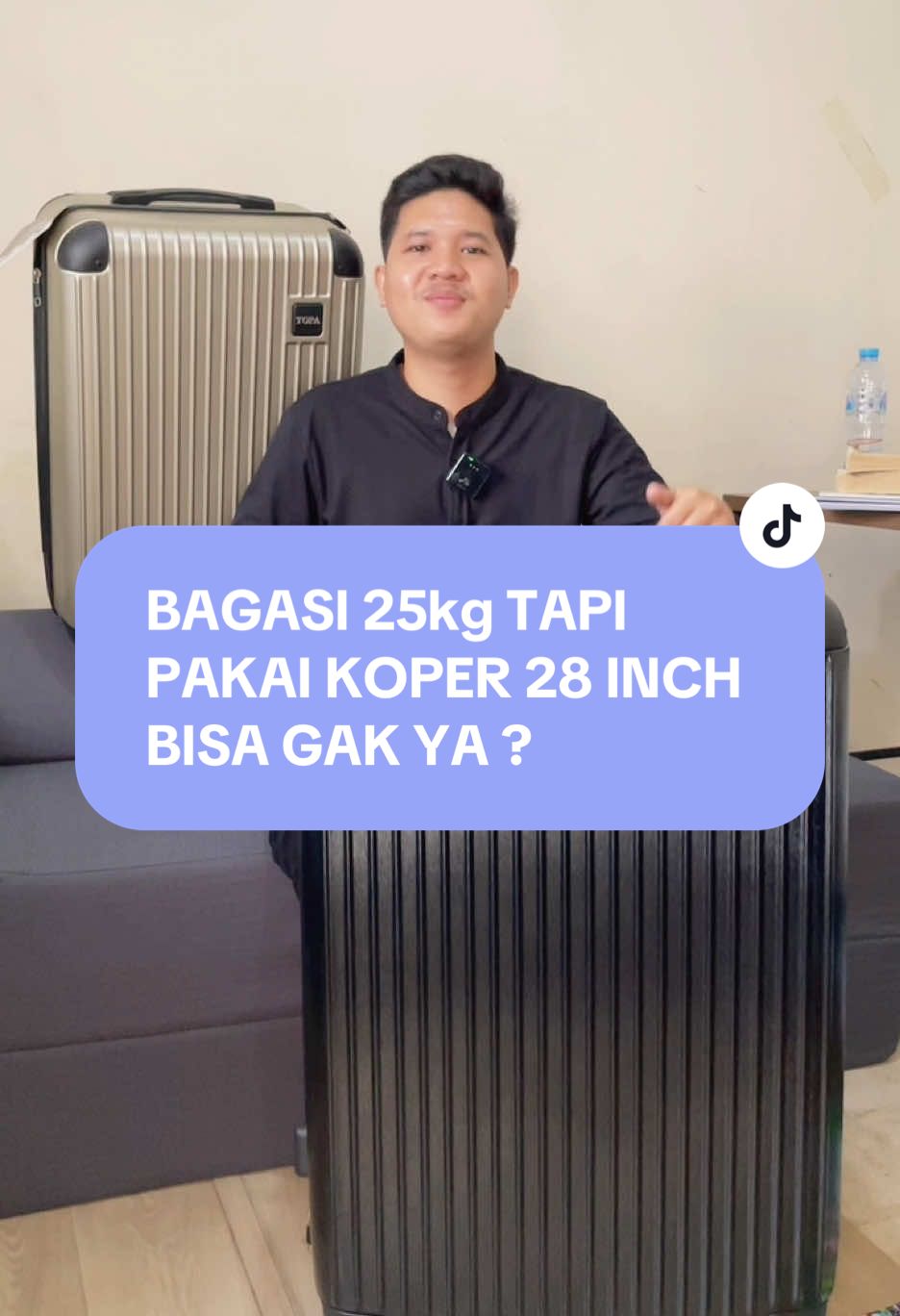 Membalas @Pput. Tenang bagasi 25 kg kalau kopernya 28 inch bisa gak ya ? Jawabannya tonton videonya sampai habis Order kopernya sekarang #koperpremium #bagasipesawat #koperbagasi #fyp 