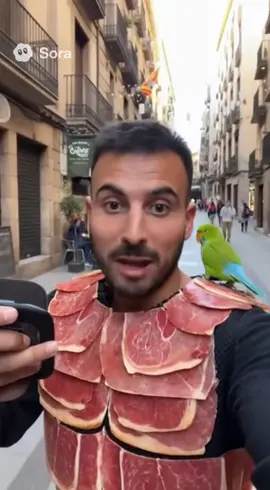 Un hombre en Barcelona se hace viral paseando por las calles con un chaleco antibalas hecho de jamón y perico. Mientras graba con su móvil, bromea diciendo: “Con esto seguro que no me roban, me tocan y explotan”. ¡Humor callejero al máximo nivel! No podrás parar de reír con esta ocurrencia tan loca y original. 👉 Dale like, comenta y comparte si te sacó una sonrisa. #ViralesParaFinalizarElVídeo #HumorBarcelona #VídeosGraciosos #ContenidoViral #RisasAseguradas