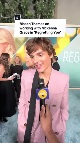@Mason Thames on working with @mckenna grace :) in @Regretting You #BookTok #regrettingyoumovie 