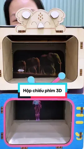 Hộp chiếu phim 3D cho bé thoả sức khám phá thế giới xung quanh thật sống động. #dochoitreem #hopchieuphimhologram #hopchieuphim3d #trending#mevabe  