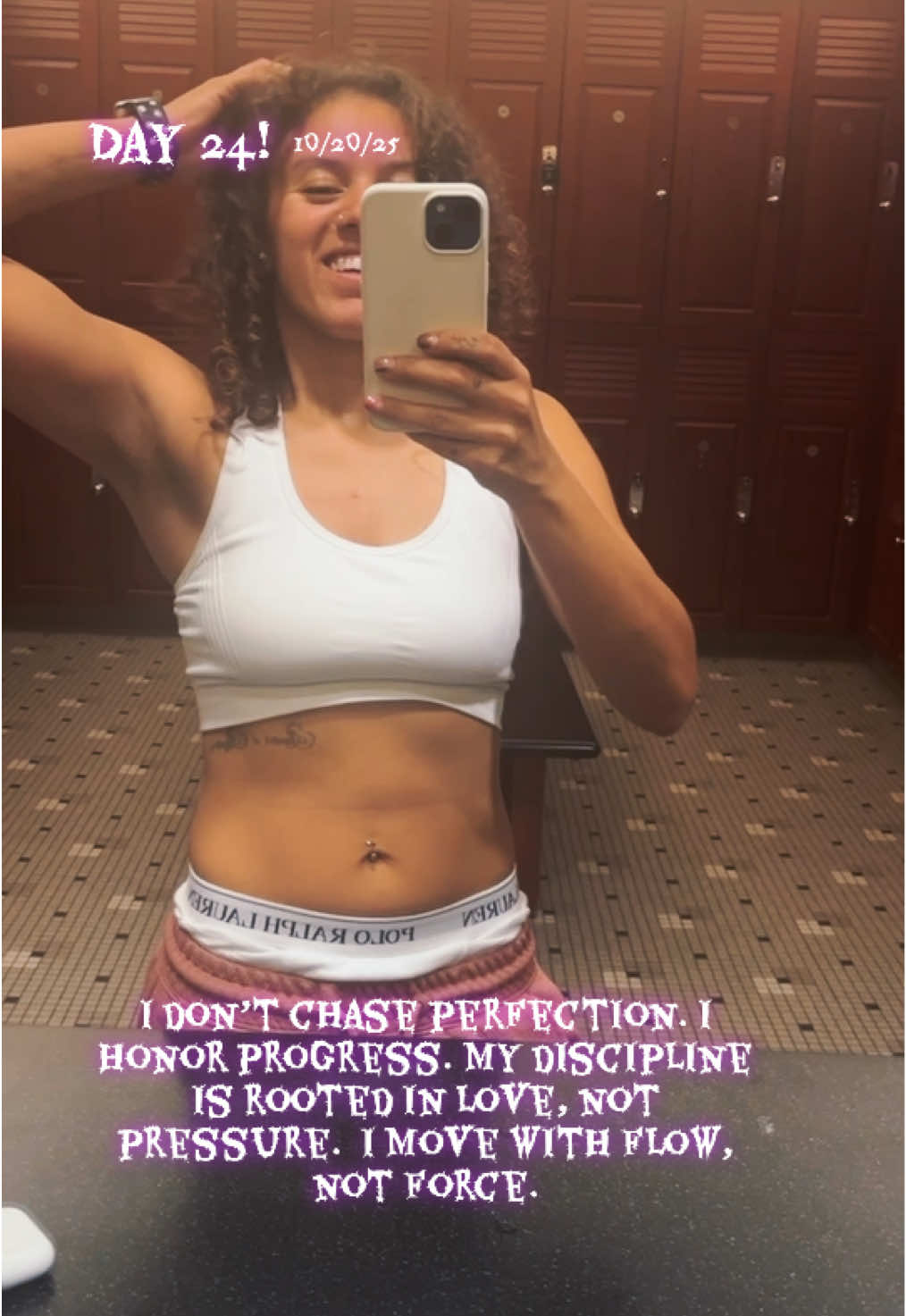 I am proud of my discipline, it’s how I honor my higher self #fitnessjourney #GymLife #discipline 