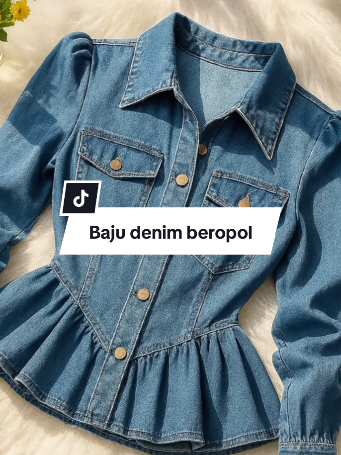 #denim #bajudenimwanita #tiktokviral #affiliatetiktok 