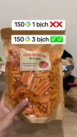 Ê ăn cuốn voãi mấy ní ơiiii 😍😍#snack #food #khoaitay #bimbim #xuhuong 