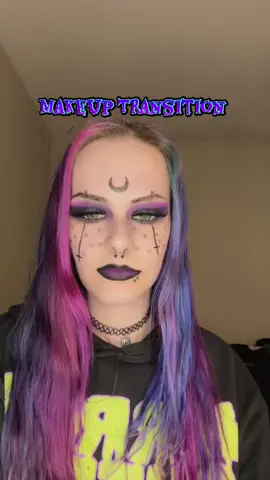 Makeup Transition  #makeuptransition #halloweenmakeupideas #31daysofhalloweenmakeup #BeautyTok #FYP 
