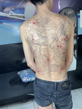 cửu long đi quan 🤔#xamhinhnghethuat #xamtatoo 
