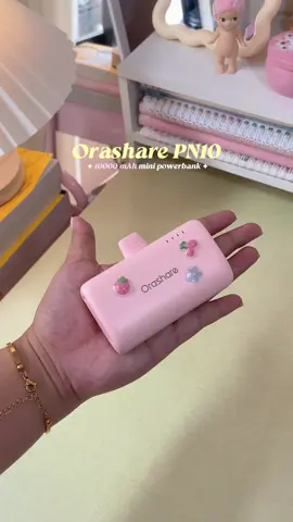for my girls who hate bulky powerbanks — this Orashare PN10 mini one is so cute and handy 🩷⚡️ #orashare #minipowerbank #powerbank #techessentials #portable 