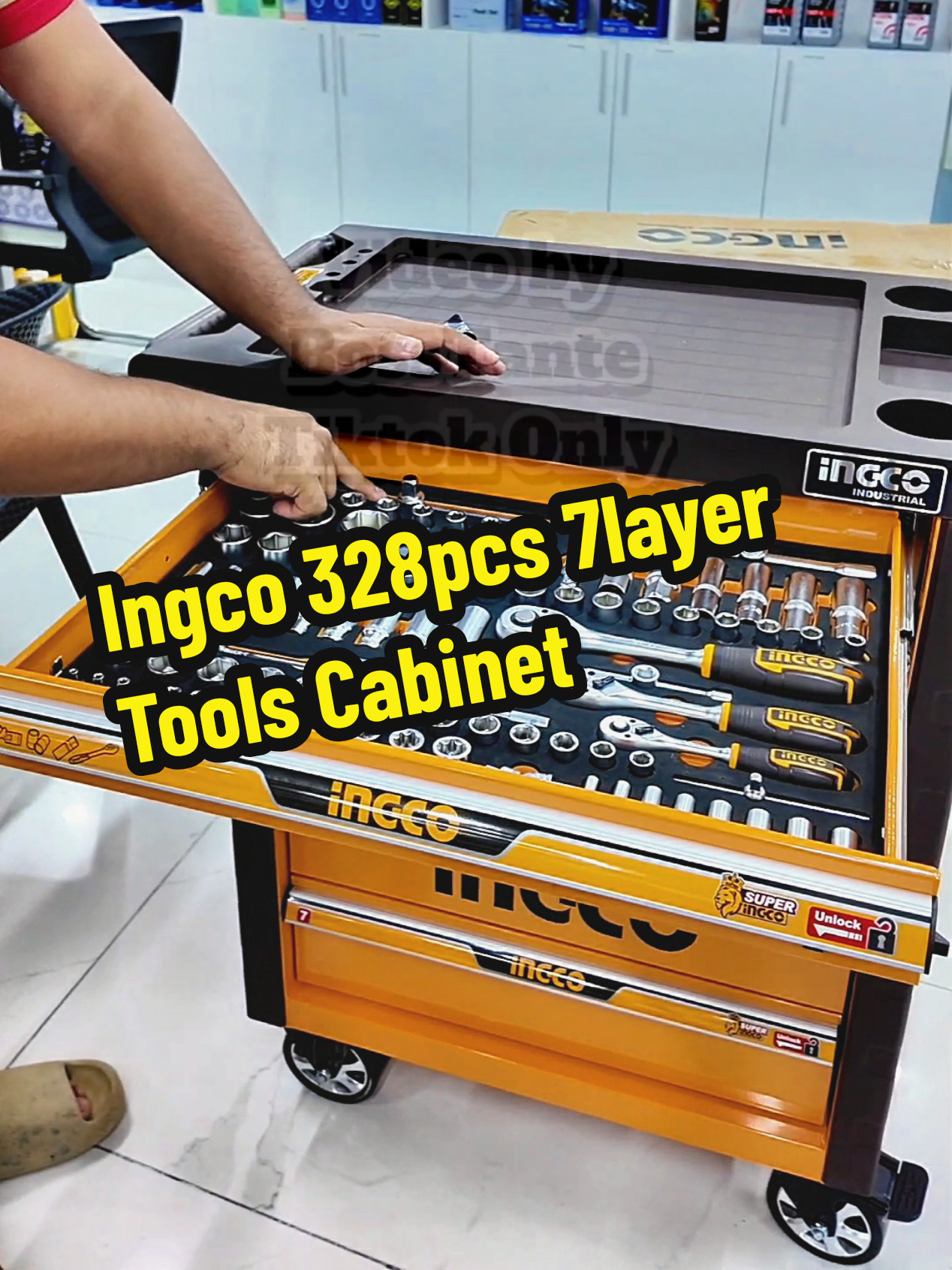 INGCO 7Layer Tools Cabinet 328pcs Tools Complete Tools Set #ingco #ingcotools #ingcoglobal #buildmate #bosstante 