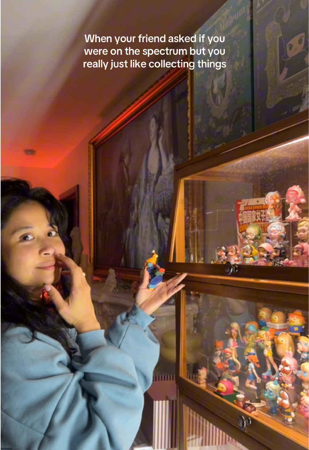 My brother is on the spectrum so I wouldn’t be surprised if I was on there too. I just like my pop mart blind box figures okay 😂 #popmartcollection #blindboxes #collections #blindboxopening #collectibles 