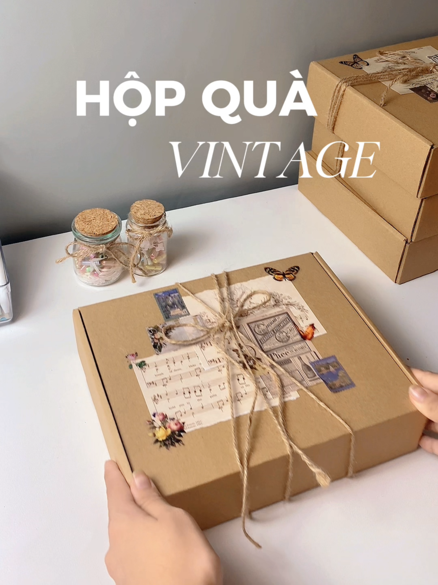 Phong cách vintage – giản dị, tinh tế và ấm áp như chính người bạn muốn tặng 💕#happybirds #LearnOnTikTok #hopqua #hopquavintage #vanphongpham