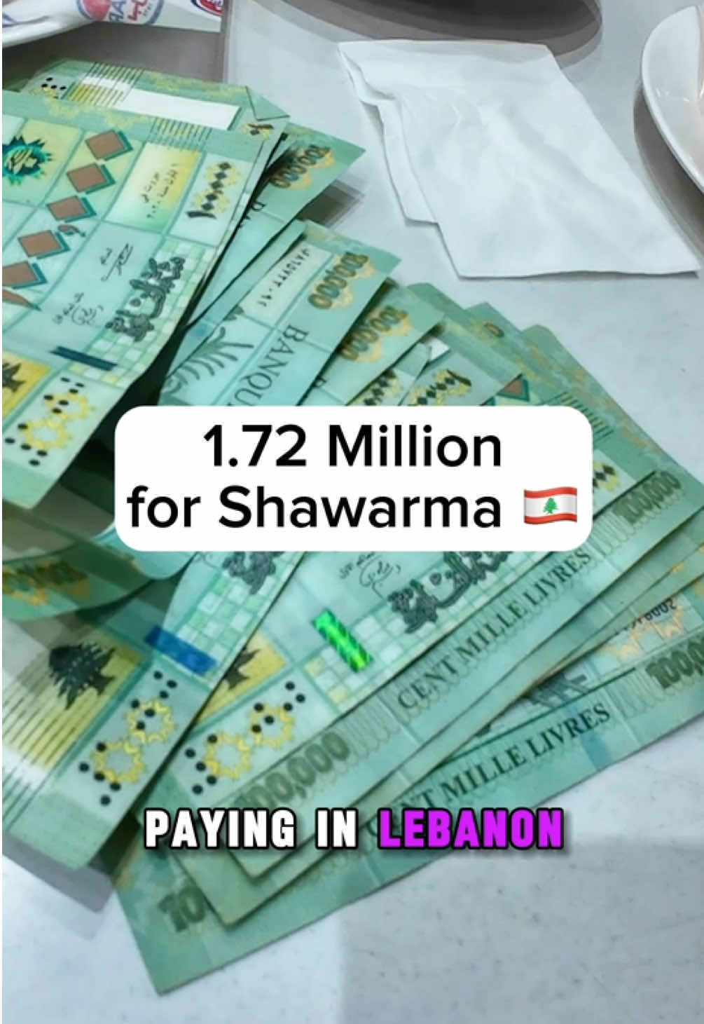 World’s Most Expensive Shawarma in Lebanon 🇱🇧 #beirut #lebanon 