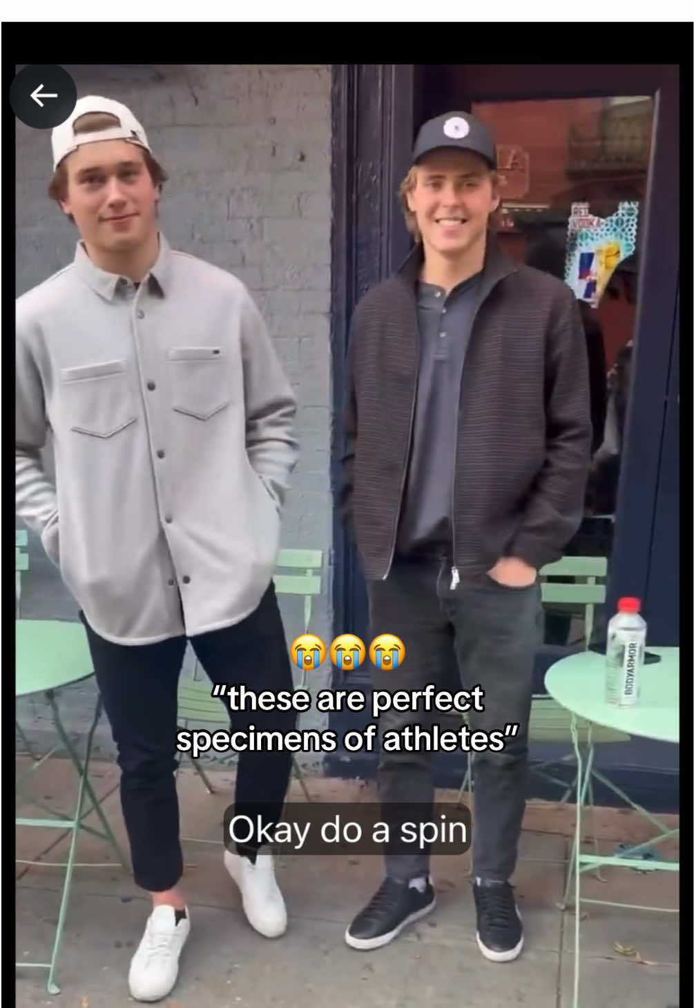 THE FAKE LAUGHS I CANT 😭 also her asking about their love life was so unexpected #macklincelebrini #willsmith #NHL #sanjosesharks #fyp 