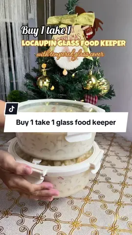 Grabe hanggang ngayon naka buy 1 take 1 parin itong glass food keeper with cover ng Locaupin #locaupin #locaupinbuy1take1 #glassfoodkeeper #glassfoodkeeperwithcover 