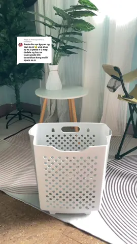Replying to @Alexispaula12 foldable laundry basket na pwde lagyan ng toys — space saver and wallmounted. #laundrybasket #laundrytok #dirtyclothesbasket 
