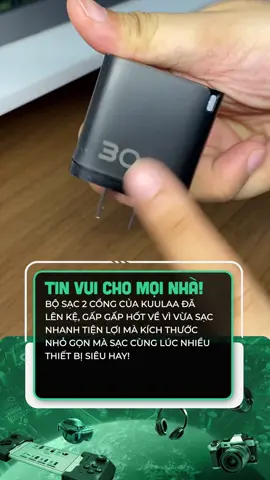 Nhỏ gọn mà sạc nhanh ghê #tiktokgiaitri #tiktokviral #congnghe #clmedia #cltech #celebnetwork #tiktokTech #KUULAA #antoan