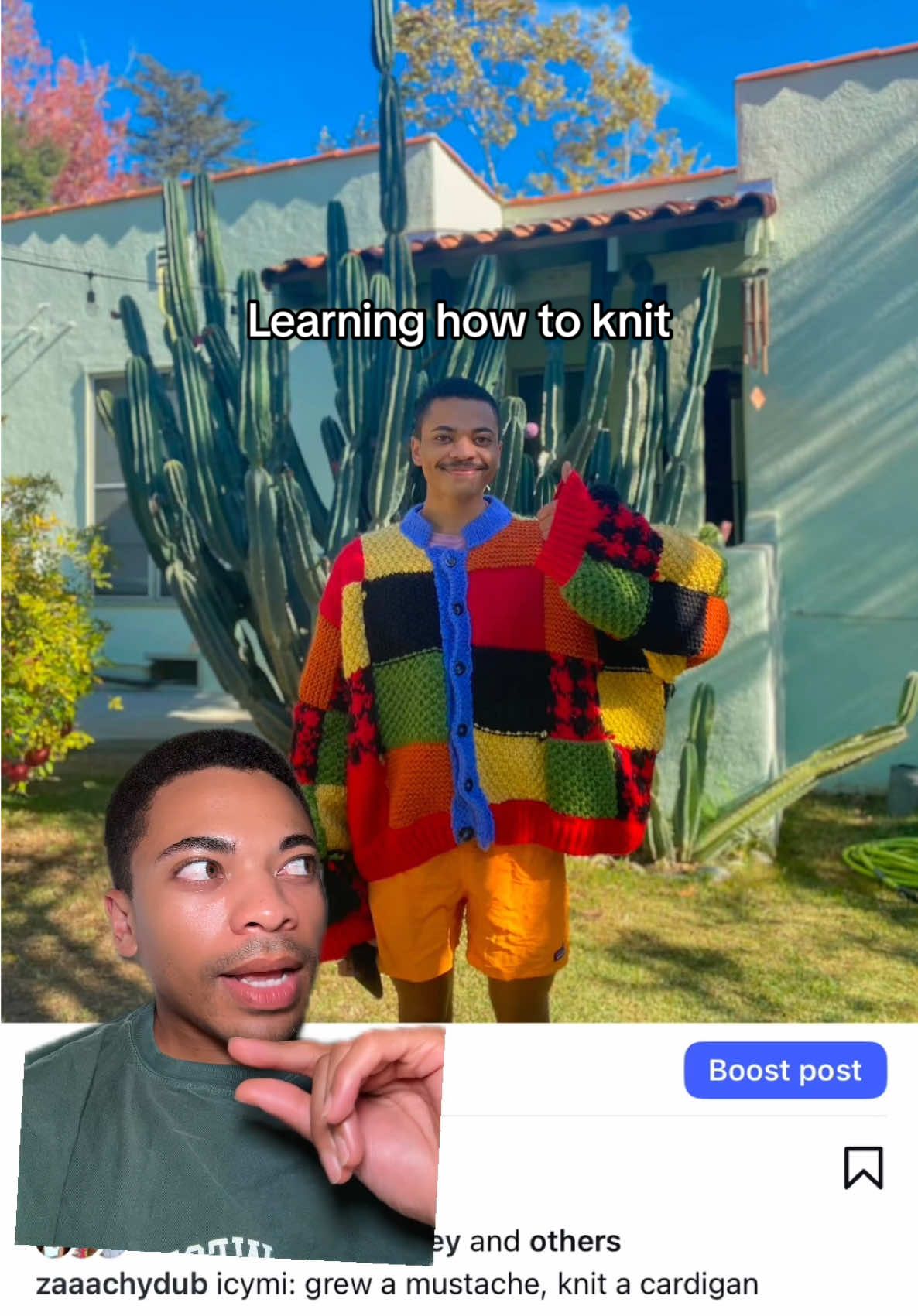 Replying to @rbrown where to start if you want to start knitting! I learned how to knit 5 years ago by making the J.W. Anderson “harry styles cardigan” designed by Jonathan Anderson and i loved it!! I think the best way for beginners to learn how to knit is to find a pattern you love and just go for it!! #knitting #beginnerknitter #howtoknit #jwanderson #harrystylescardigan 