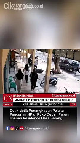 Tertangkap Usai Curi HP dan Uang di Toko Dimsum Depan Perum Imanan Residence, Pelaku Diamankan Polisi di Cikarang Selatan Cikarang Selatan, Bekasi — Seorang pria berinisial RDS (27) warga Perum Mutiara Bekasi Jaya, Kecamatan Cibarusah, Kabupaten Bekasi, diamankan anggota Unit Reskrim Polsek Cikarang Selatan setelah tertangkap tangan melakukan aksi pencurian di sebuah ruko yang berlokasi di Depan Perum Imanan, Kampung Jati Pilar, Desa Serang, Kecamatan Cikarang Selatan, pada Senin (20/10/2025) siang. Kejadian terjadi sekitar pukul 14.21 WIB di toko Minul Dimsum. Saat itu, korban Mita Rohmah (31) tengah berada di bagian belakang kios untuk menyiapkan dagangan. Ia kemudian melihat bayangan seseorang di dalam kios dan langsung berteriak menegur pelaku. Namun, pelaku justru kabur sambil membawa HP iPhone 11 Pro Max dan uang hasil penjualan. Korban bersama warga sekitar langsung mengejar hingga pelaku berhasil diamankan beberapa meter dari lokasi kejadian. Pelaku yang diketahui bernama RDS kemudian diserahkan ke Polsek Cikarang Selatan untuk pemeriksaan lebih lanjut. Dari tangan pelaku, polisi mengamankan barang bukti berupa satu unit HP iPhone 11 Pro Max, uang tunai Rp100.000, dan sepeda motor Yamaha Mio bernopol F 3830 EG yang digunakan pelaku saat melarikan diri. Kapolsek Cikarang Selatan AKP Erwin Setiawan, S.I.K., M.H. membenarkan penangkapan tersebut. Menurutnya, pelaku berhasil diamankan berkat kesigapan warga dan koordinasi cepat petugas di lapangan. “Benar, anggota kami telah mengamankan seorang pria pelaku pencurian di salah satu ruko di wilayah Desa Serang. Pelaku sempat berusaha kabur, tapi berhasil ditangkap warga dan langsung kami amankan ke Polsek untuk pemeriksaan,” ujar AKP Erwin Setiawan saat dikonfirmasi media, Senin malam (20/10/2025). AKP Erwin menegaskan, pihaknya tetap mengapresiasi langkah cepat masyarakat yang membantu aparat dalam menangkap pelaku kejahatan, namun tetap mengimbau agar tindakan tersebut dilakukan dengan cara yang tertib tanpa kekerasan. “Kami imbau masyarakat tetap melapor ke pihak kepolisian bila menemukan tindakan kriminal, jangan main hakim sendiri. Biarkan proses hukum yang berjalan,” tegasnya. Sementara itu, Kanit Reskrim Polsek Cikarang Selatan IPTU Fifin Edi Hermawan, S.H., menjelaskan bahwa hasil pemeriksaan awal menunjukkan pelaku mengakui perbuatannya. “Dari interogasi awal, pelaku mengakui telah mengambil handphone milik korban. Saat ini pelaku sudah kami amankan bersama barang bukti untuk proses penyidikan lebih lanjut,” terang IPTU Fifin Edi Hermawan. Ia menambahkan, pelaku dijerat dengan Pasal 363 KUHPidana tentang pencurian dengan pemberatan, dengan ancaman hukuman maksimal tujuh tahun penjara. Kasus ini menjadi pengingat bagi masyarakat agar selalu waspada dan tidak meninggalkan barang berharga tanpa pengawasan, terutama di area usaha atau toko yang rawan disusupi pelaku kejahatan. #cikarang #bekasi #viraltiktok #tiktokviral #viralvideo 