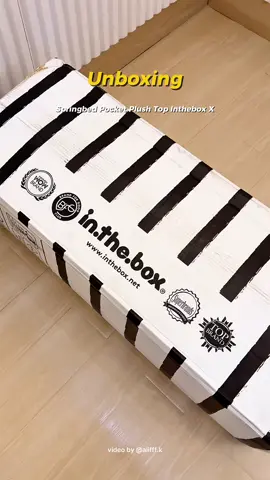 unboxing kasur pocket plush top INTHEBOX X 💨 #unboxinginthebox #reviewinthebox #rekomendasikasur #kasurinthebox #kamaraesthetic 