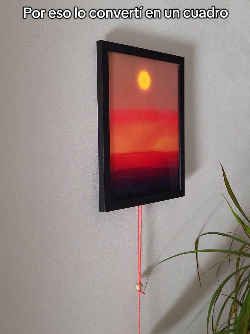 Otra puesta de sol para recordar 🌅 #puestadesol #atardecer #amanecer #cuadro #decoracion Este cuadro del atardecer simula una puesta de sol perfecta para la decoración de mi casa. También puede simular la salida del sol para una mañana perfecta.