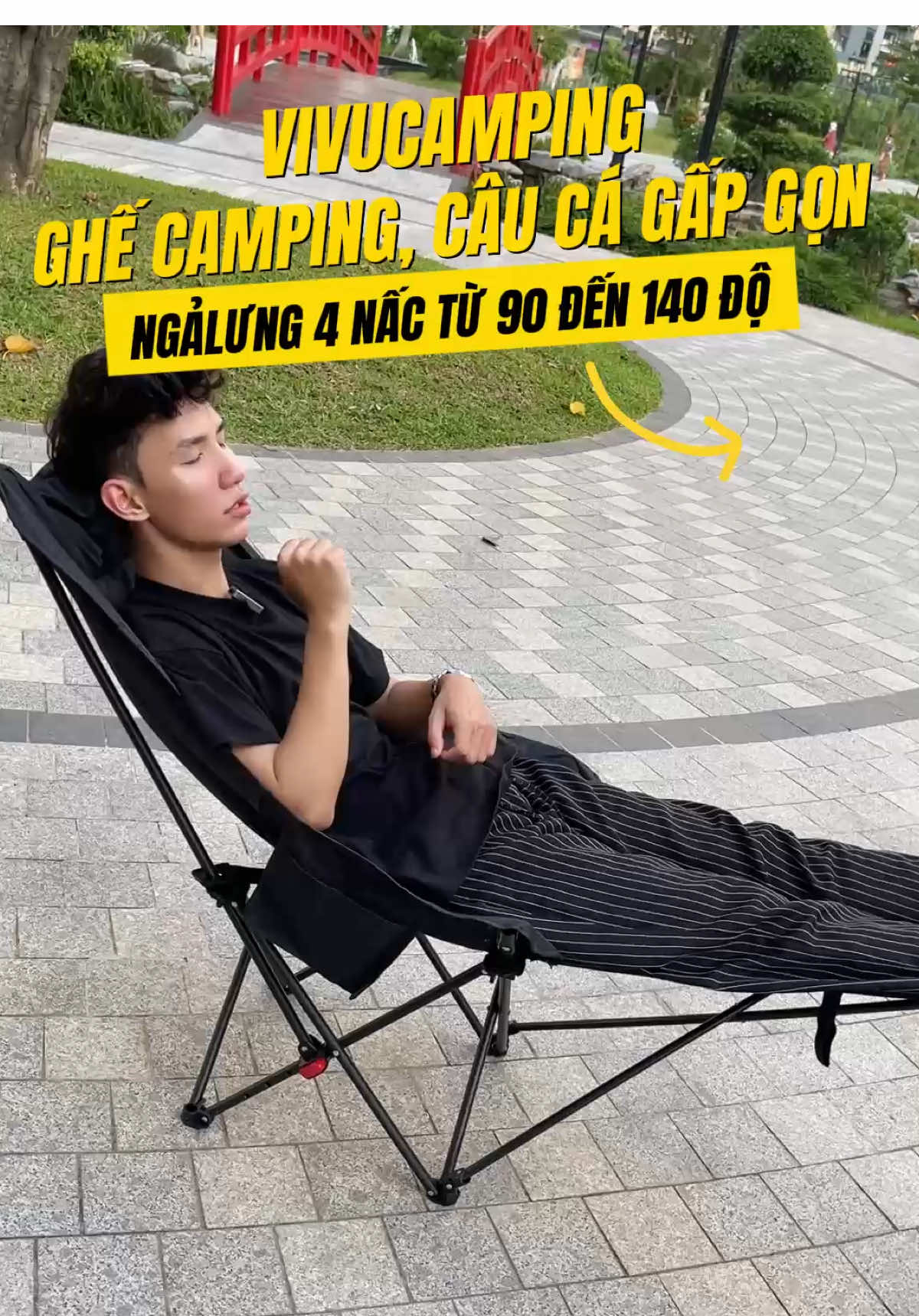 Ghế camping, câu cá gấp gọn sử dụng được cho rất nhiều mục đích khác nhau có thể ngả lưng từ 90 đến 140 độ.  #ghecamping #ghecampinggapgon #ghecauca #camping #vivucamping 