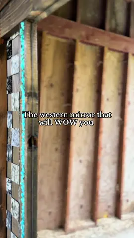 WOW is right ✨ #western #westerndecor #foryoupage #cowhide #woodworking 