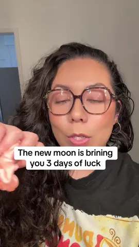 The new moon is bringing you luck #newmoon #witchtok #witchy #manifesting #affirmations   