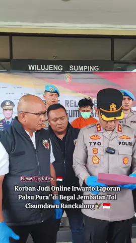 Irwanto Mengaku korban begal setelah terlilit Hutang akibat judi Online.Korban Pura pura di begal di jembatan Tol RANCAKALONG. Padahal Motor miliknya di gadaikan. di katakan AKBP Sandityo Mahardika Kapolres Sumedang, 🇮🇩