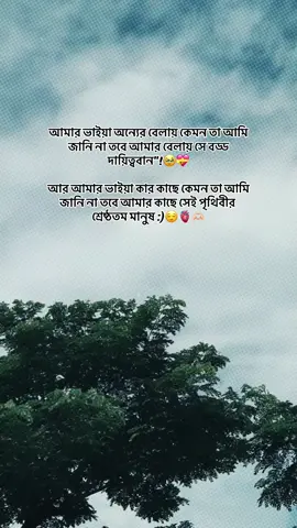 আমার ভাইয়া অন্যের বেলায় কেমন তা আমি জানি না তবে আমার বেলায় সে বড্ড দায়িত্ববান