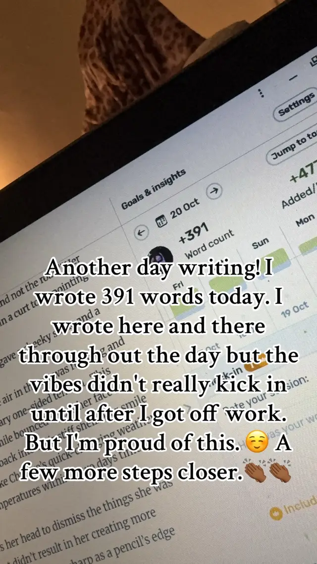 How many words did you write today? 🫣🤔💛#writertok #urbanfiction #fyp #authorslife 