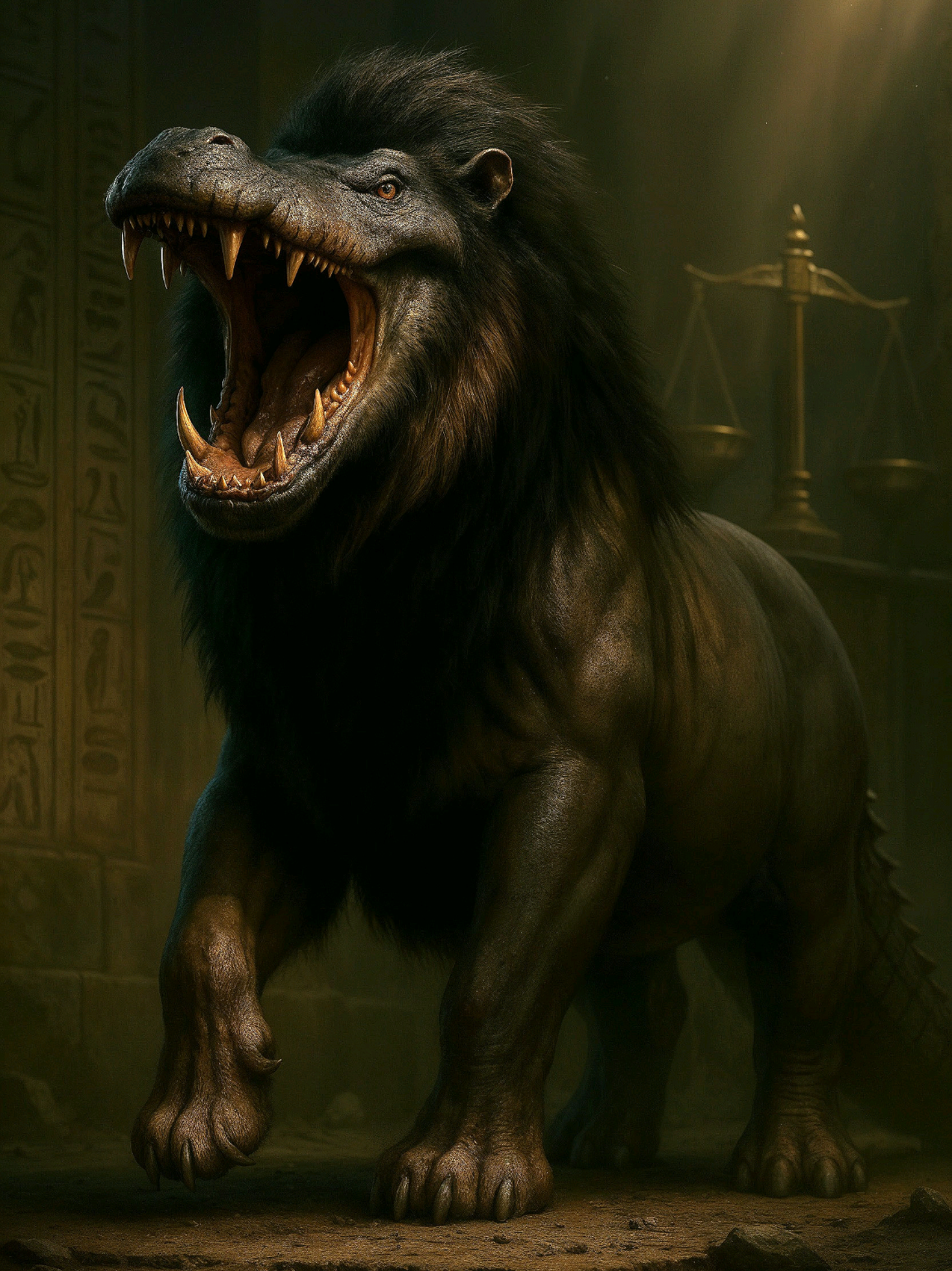AI Hippopotamus–Lion–Crocodile Hybrid Fusion 🦛🦁🐊 What if ancient Egyptian mythology came to life before our eyes? ⚡ Hippopotamus + Lion + Crocodile – in the legends of Ancient Egypt, this mythical fusion was known as Ammit. It combines the massive strength of a hippo, the power of a lion, and the resilience of a crocodile. Its presence feels like a living symbol of ancient stories. Watch this AI transformation effect and see how the mythical Ammit comes alive in a new form! 👀 ⚡ Comment which hybrid you would like to see next! Author🎨 – @epic_kor_ai #aiart #hybrid #fusion #animalfusion #aitransformation 