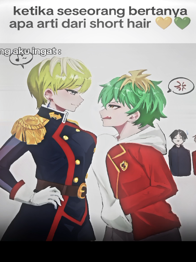Tenka💛 x miwa 💚#tenkaizumo #miwa #masukberanda #animeedit #shorthair 
