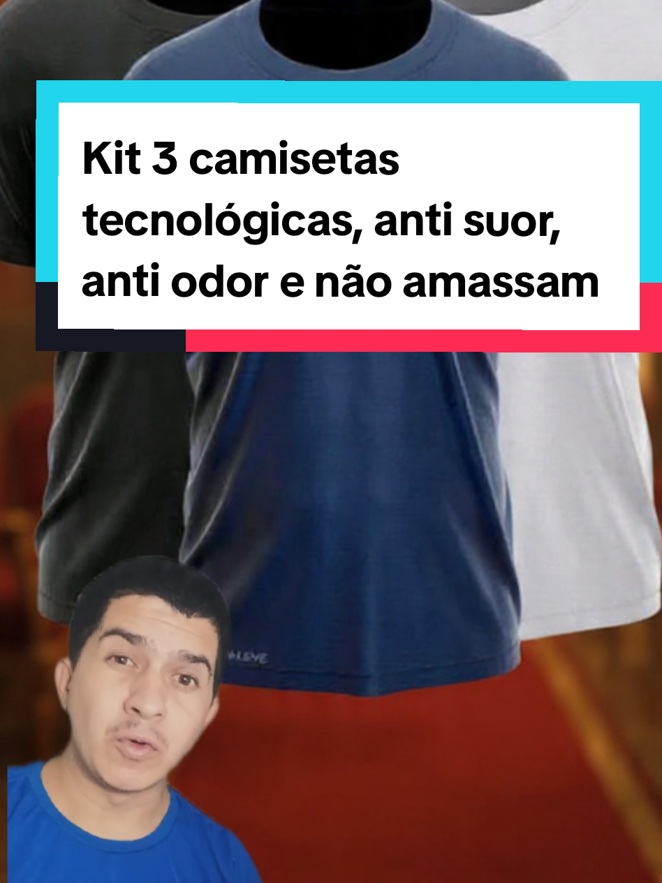 KIT 3 CAMISETAS TECNOLÓGICAS, POR UM VALOR IMPERDÍVEL  ✅ ANTI-SUOR ✅ANTI-ODOR ✅ NÃO AMASSA  ✅ DEIXA SEU CORPO LEVE E SECO O DIA TODO Adquira no link do carrinho abaixo #camisas #antiodor #antisuor #naoamassa #modamasculina 