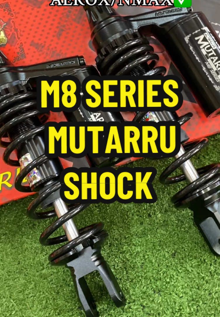 Feel every ride smoother with Mutarru M8 Series Rear Shocks smooth, stylish, and built for performance.✨ Engineered for ultimate comfort and control✅✨ #mutarru #m8 #series #shockabsorber #nmax 