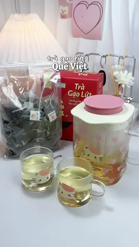 nhà tui uống trà gạo lứt thay nước lọc lun vì ẻm ngon mà lại tốt cho sk nữa 🫖 #tragaolut #tragaolutqueviet #queviet #gaolut #nhaxinhcunghoevan 