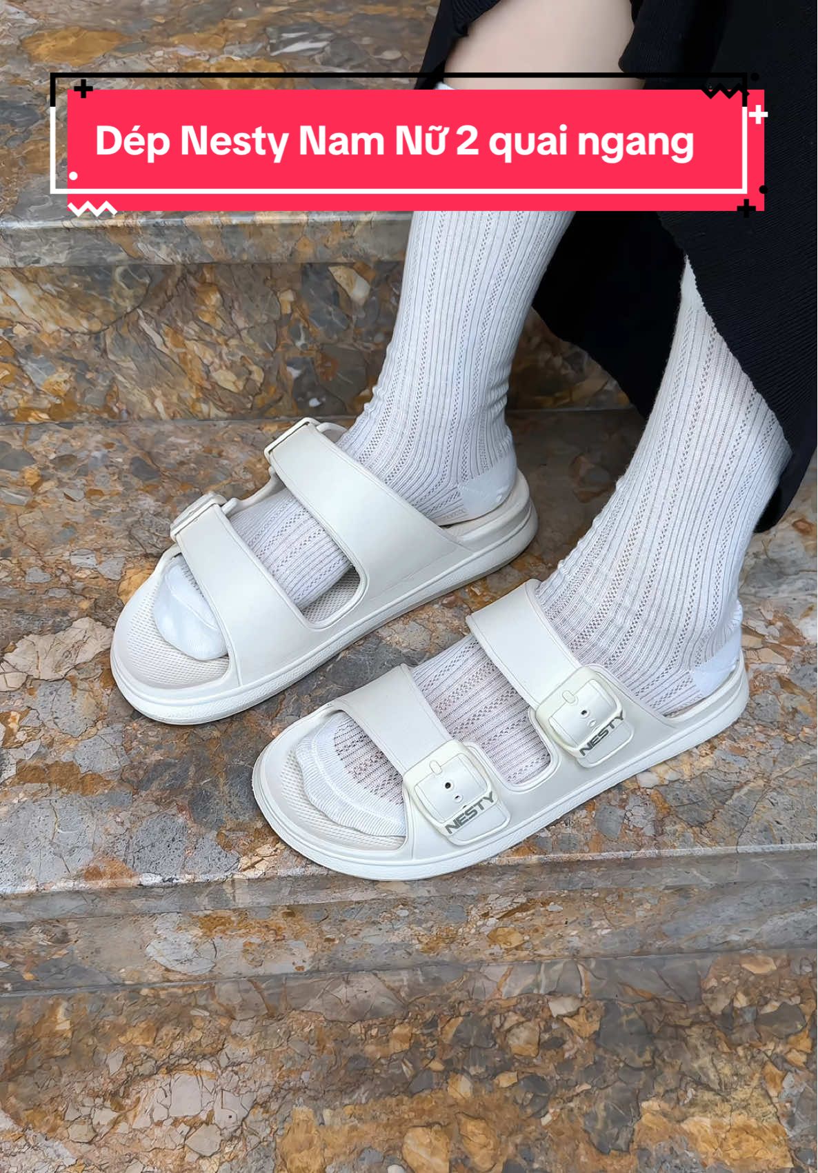 Dép Nesty Nam Nữ 2 quai ngang #linhsamiu #nesty #depnamnu #depquaingang #deple 