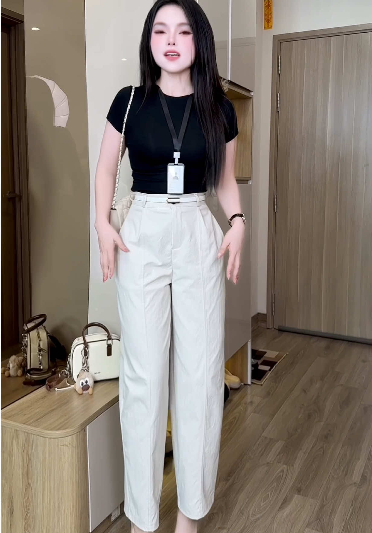 Quần baggy kaki cao cấp mặc lên form xịn mê luôn #quan   #quanxinh #quanbaggynu #quanbaggy #quanbaggycapcao