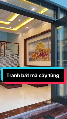 Chị gái đặt bức tranh tặng bố mẹ, vừa làm đẹp vừa tạo động lực, niềm vui cho bố mẹ.