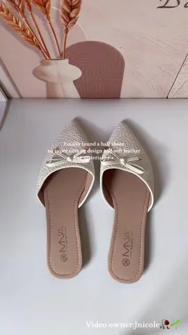 Half shoes sandal for women comfy to wear at Ganda ng material na ginamit. #halfshoes #halfshoesforwomen #koreanshoes #flatshoes #fyp 