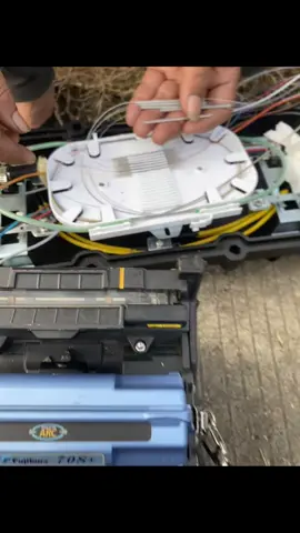 Fo cut🔥#fypage #fiberoptic #fujikura #splice #internet 