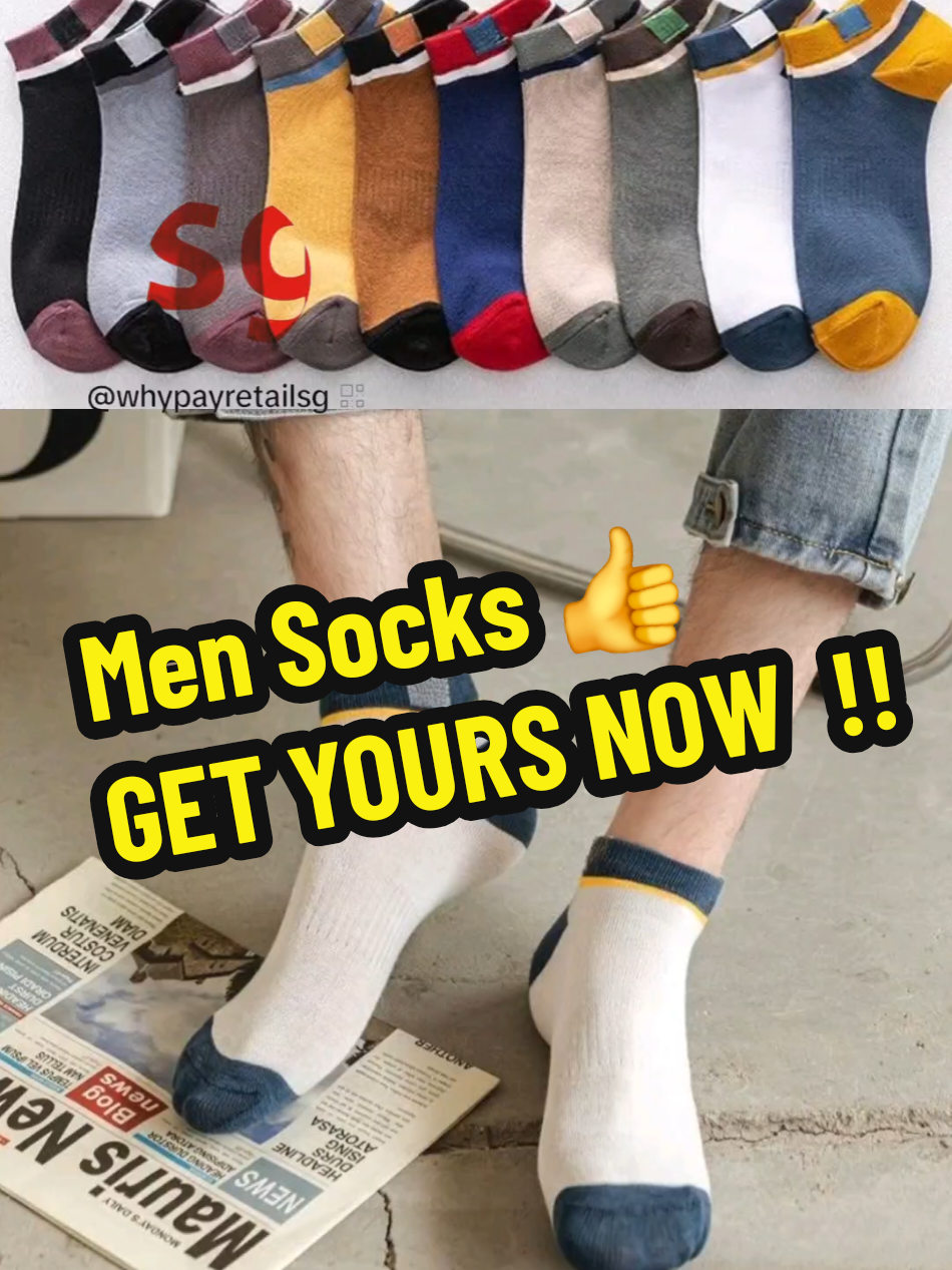 Cool & Breathable Men's Athletic Socks .( 10-Pairs Pack ) Perfect for Running, Gym & Daily Wear.. Nice 👍 HURRY,  GET YOURS NOW  !! #socks #mensocks #sock #tiktokshop #tiktokfinds 