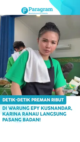 Detik-detik preman ribut di warung istri Epy Kusnandar, Karina Ranau pasang badan  #epykusnandar #warung #trending #viral #wow 
